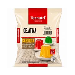 GELATINA MORANGO SACHE 1KG TECNUTRI