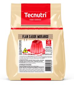 FLAN MORANGO SACHE 500GR TECNUTRI