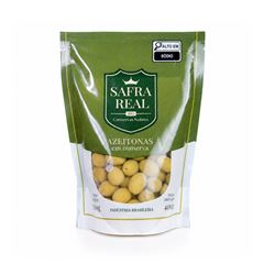 AZEITONA VERDE C/CAROCO 400G SAFRA REAL