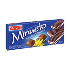 WAFER MINUETO CHOC/BAUNILHA 115GR PARATI