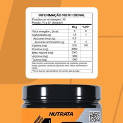 PRE TREINO 4B FRUTAS TROPIC 300G NUTRATA