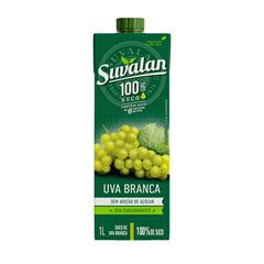 SUCO UVA BRANCO 100% SUCO 1L SUVALAN