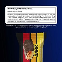 BARRA PROTEINA CHARGE DARK 12X45 NUTRATA