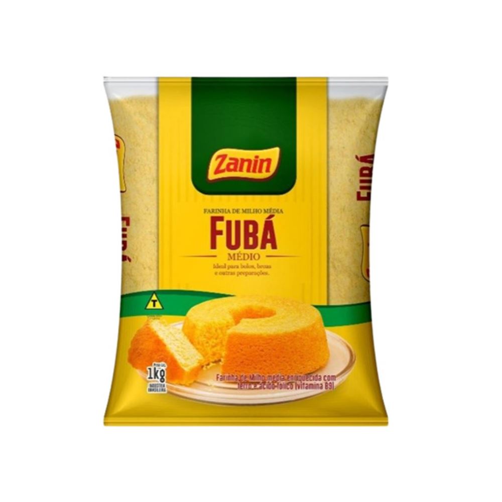 FARINHA DE MILHO FUBA MEDIO ZANIN 1KG | Camaquã Distribuidora