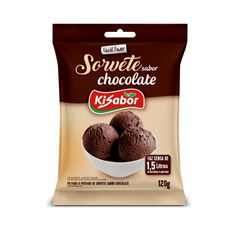 SORVETE EM PO CHOCOLATE 120G KISABOR