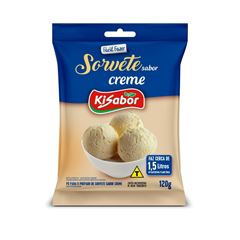 SORVETE EM PO CREME 120G KISABOR