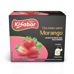 CHA MISTO MORANGO 12X15G KISABOR