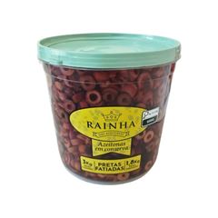 AZEITONA PRETA FATIADA 1,8KG RAINHA
