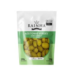 AZEITONA VERDE C/CAROCO 80G RAINHA