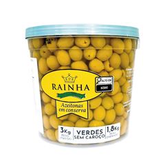 AZEITONA VERDE S/CAROCO 1,8KG RAINHA