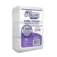 PAPEL TOALHA INTERCALA 1000X22X20 FLORAX