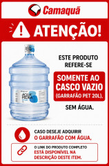 GARRAFAO PET 20L AGUA DA PEDRA CASCO