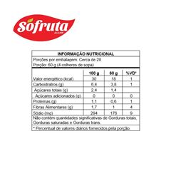 MOLHO REFOGADO 1,7 KG SO FRUTA