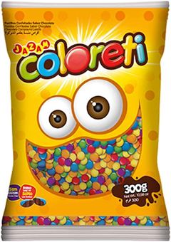 CONFEITO COLORETI SORTIDO 20X300GR