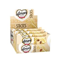 BIBS STICKS AMOR CAR BRANCO NEUGE 16X29G