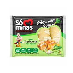 PAO DE ALHO PORO BAGUETE SO MINAS 300 GR